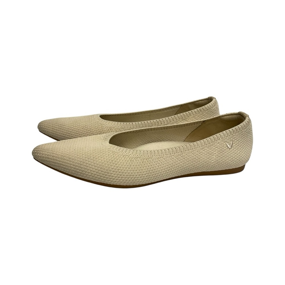VIVAIA Beige Pointed Toe Ballet Flats Size 40